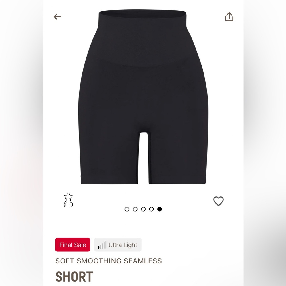 Skims soft smoothing shorts